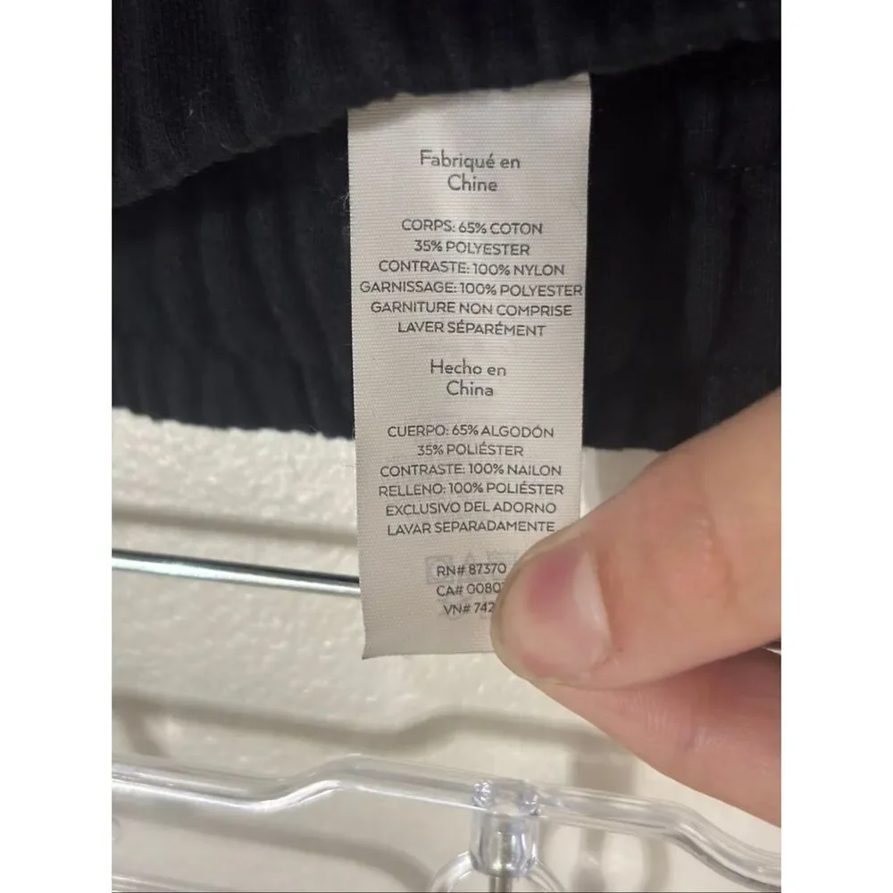 Alo Yoga Quilted Side Black Jogger Leggings Women's Medium